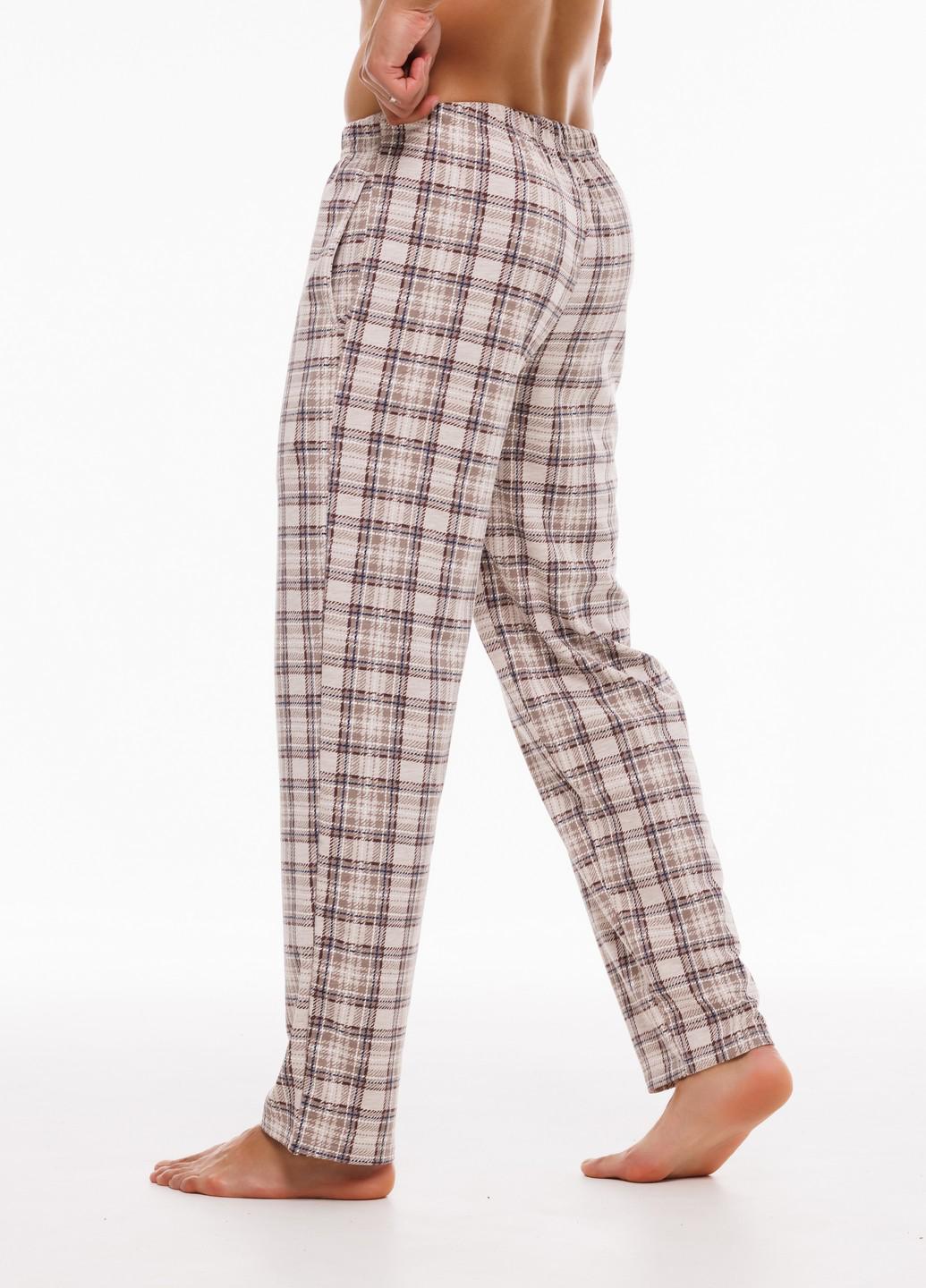 Штаны мужские Наталюкс домашние клетка L Белый (9515143280331) - фото 2 Штаны мужские Наталюкс домашние клетка L Белый (9515143280331) - фото 2