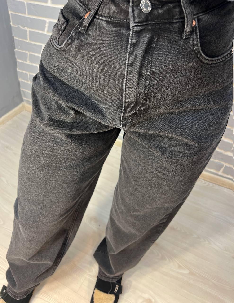 Джинси жіночі ITS Basic 4133 Baggy jeans вільні утепленні байка висока посадка р. 36 Чорний (3156) - фото 4 Джинси жіночі ITS Basic 4133 Baggy jeans вільні утепленні байка висока посадка р. 36 Чорний (3156) - фото 4