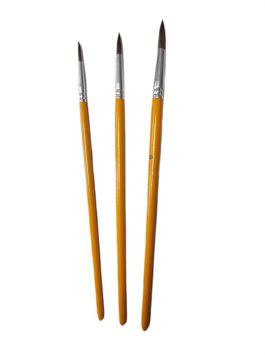 Набор кистей Worison Белка 3 кисти из натурального ворса (W-4710)