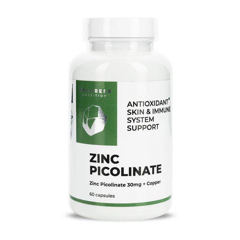 Цинк пиколинат Progress Nutrition Zinc Picolinate 60 капс.