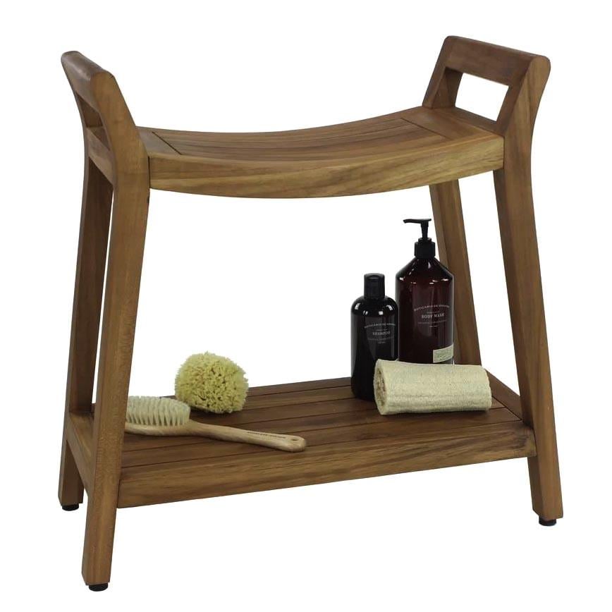 Табурет для ванной из дерева Аустен Корица (ТВН-010333)