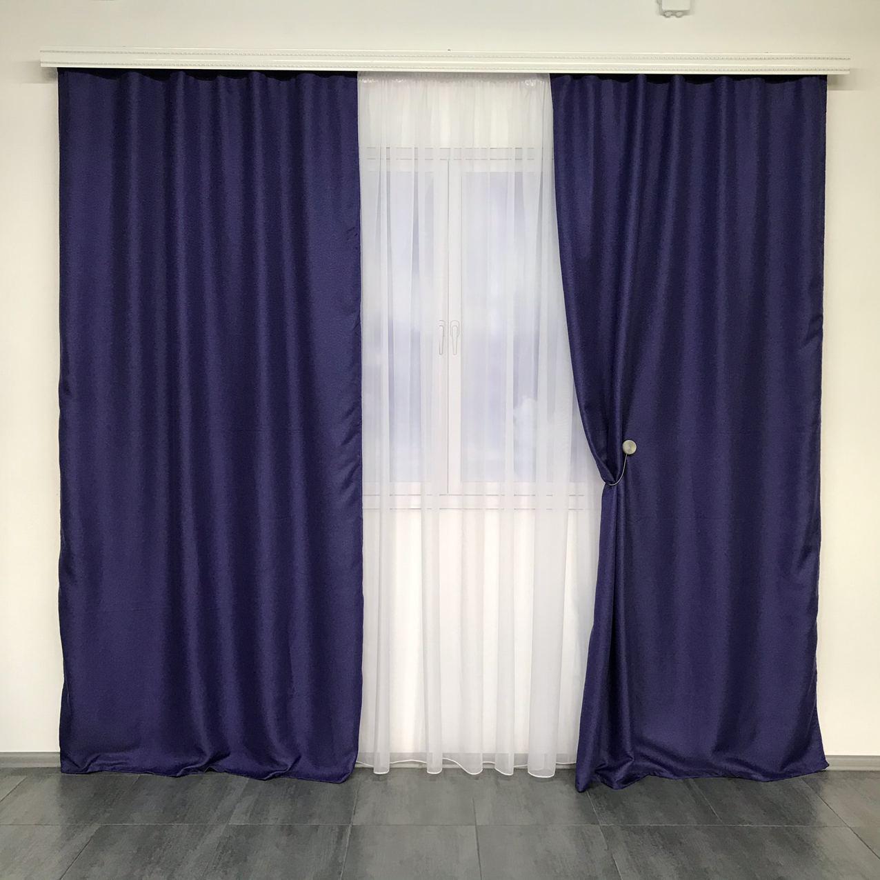 Шторы из льна Фиолетовый (SHTN-M5-21)