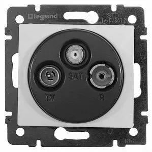 Розетка TV/R/SAT Legrand Valena прохідна Білий (774437)