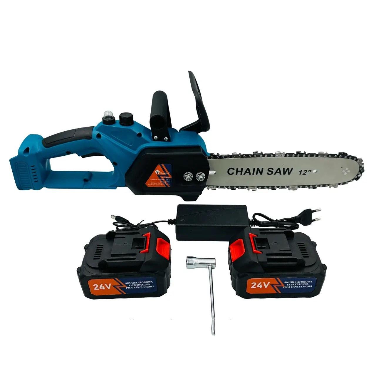 Пила аккумуляторная цепная Domotec Chain Saw 12'' 30 см - фото 7 Пила аккумуляторная цепная Domotec Chain Saw 12'' 30 см - фото 7