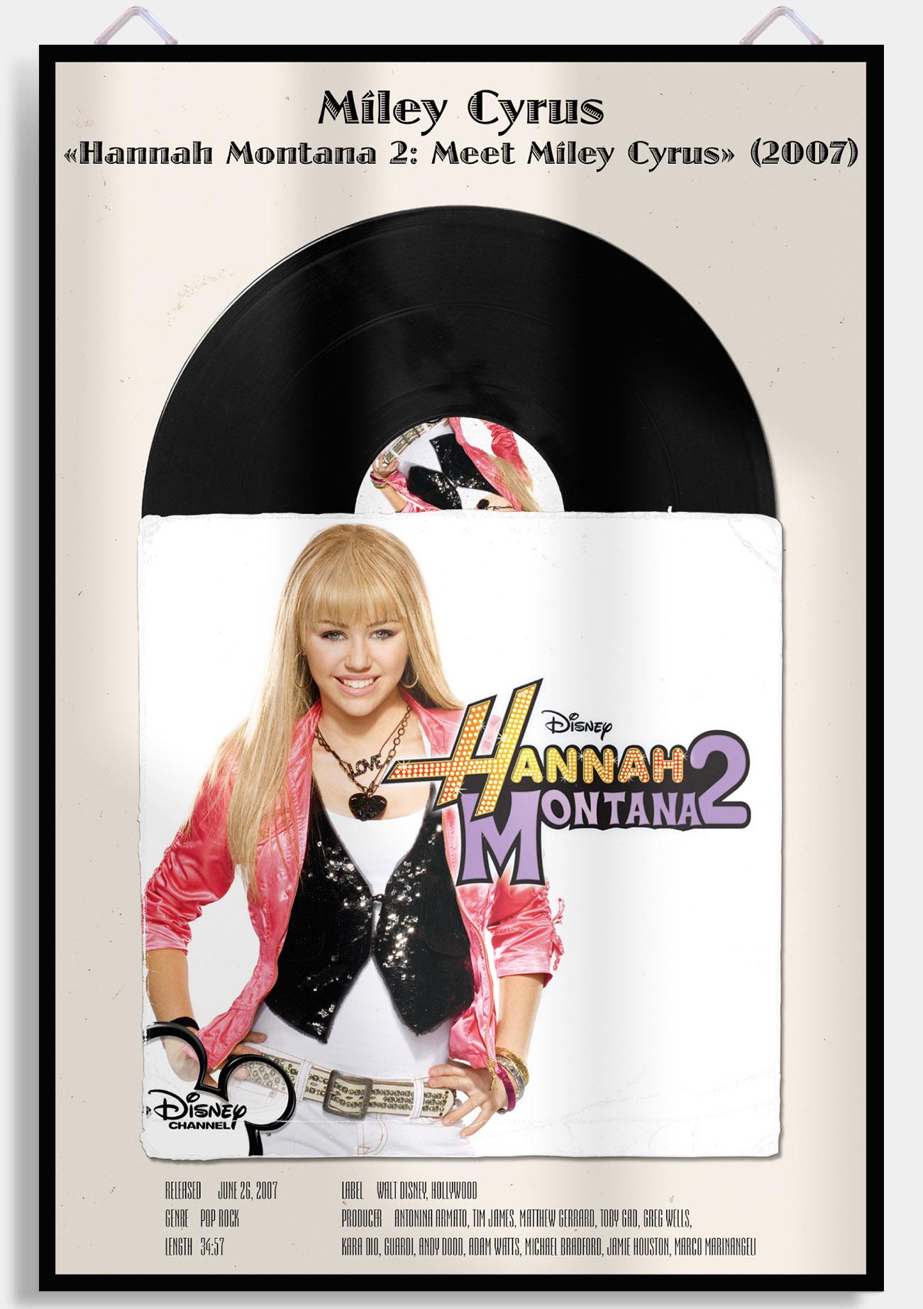 Постер Let's Play Обложка музыкального альбома Miley Cyrus - Hannah Montana 2 Meet Miley Cyrus 61х40 см - фото 1 Постер Let's Play Обложка музыкального альбома Miley Cyrus - Hannah Montana 2 Meet Miley Cyrus 61х40 см - фото 1