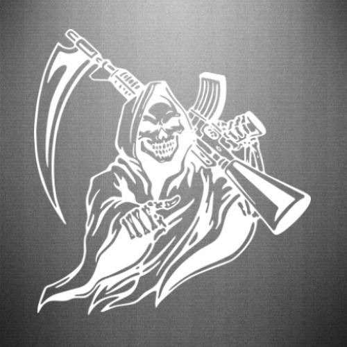 Наклейка Grim Reaper 43,5x45 см Білий (21557727)