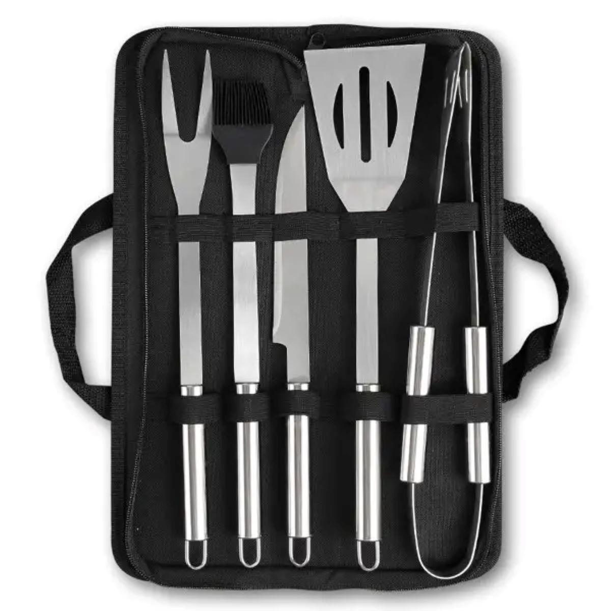 Набор аксессуаров для барбекю/мангала/гриля 5 предметов 40х10х5 см (HP-20-72)