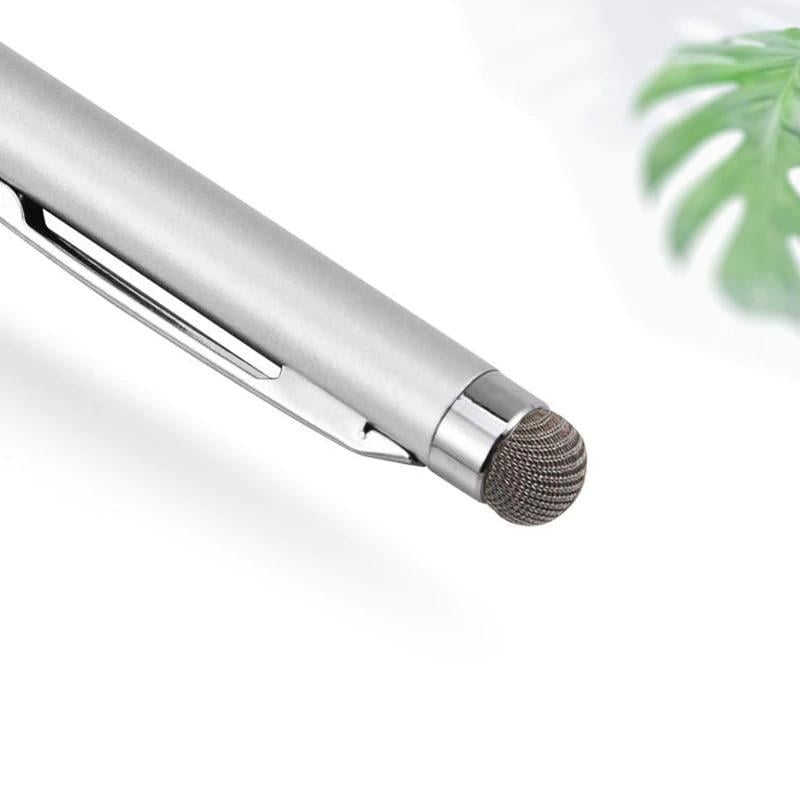 Стилус ємнісний двосторонній для малювання Сріблястий (01525) - фото 4 Стилус ємнісний двосторонній для малювання Сріблястий (01525) - фото 4