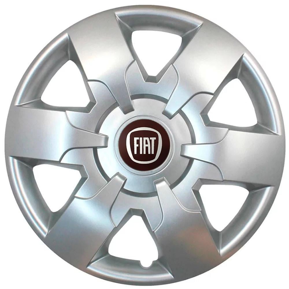 Колпаки SJS с логотипом Fiat 413 R16 4 шт. Серебряный (31008909)