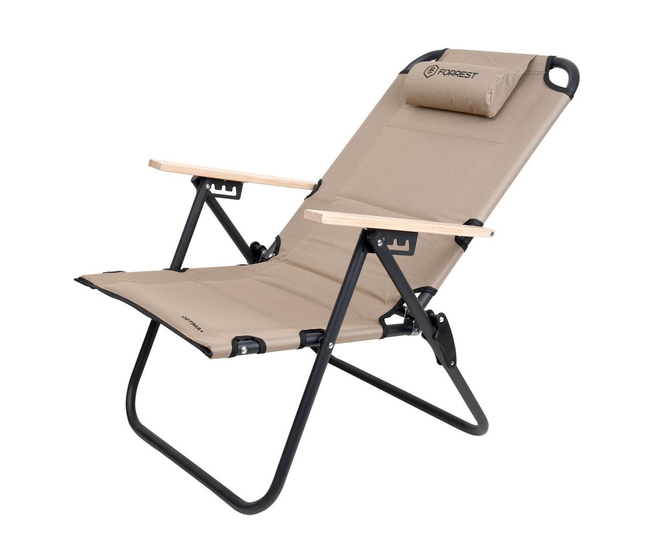 Кресло туристическое раскладное Forrest Optima+ Folding Comfort Chair Beige XL (2564400398) - фото 2 Кресло туристическое раскладное Forrest Optima+ Folding Comfort Chair Beige XL (2564400398) - фото 2