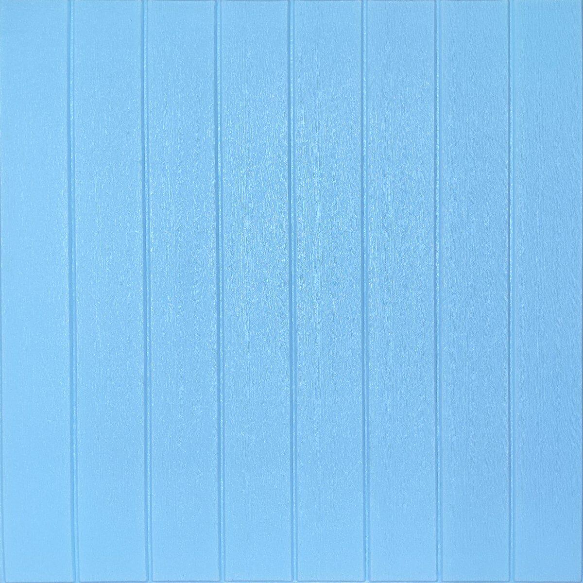 3D-панель самоклеящаяся под дерево 700х700х4 мм Голубой (SW-00001372)