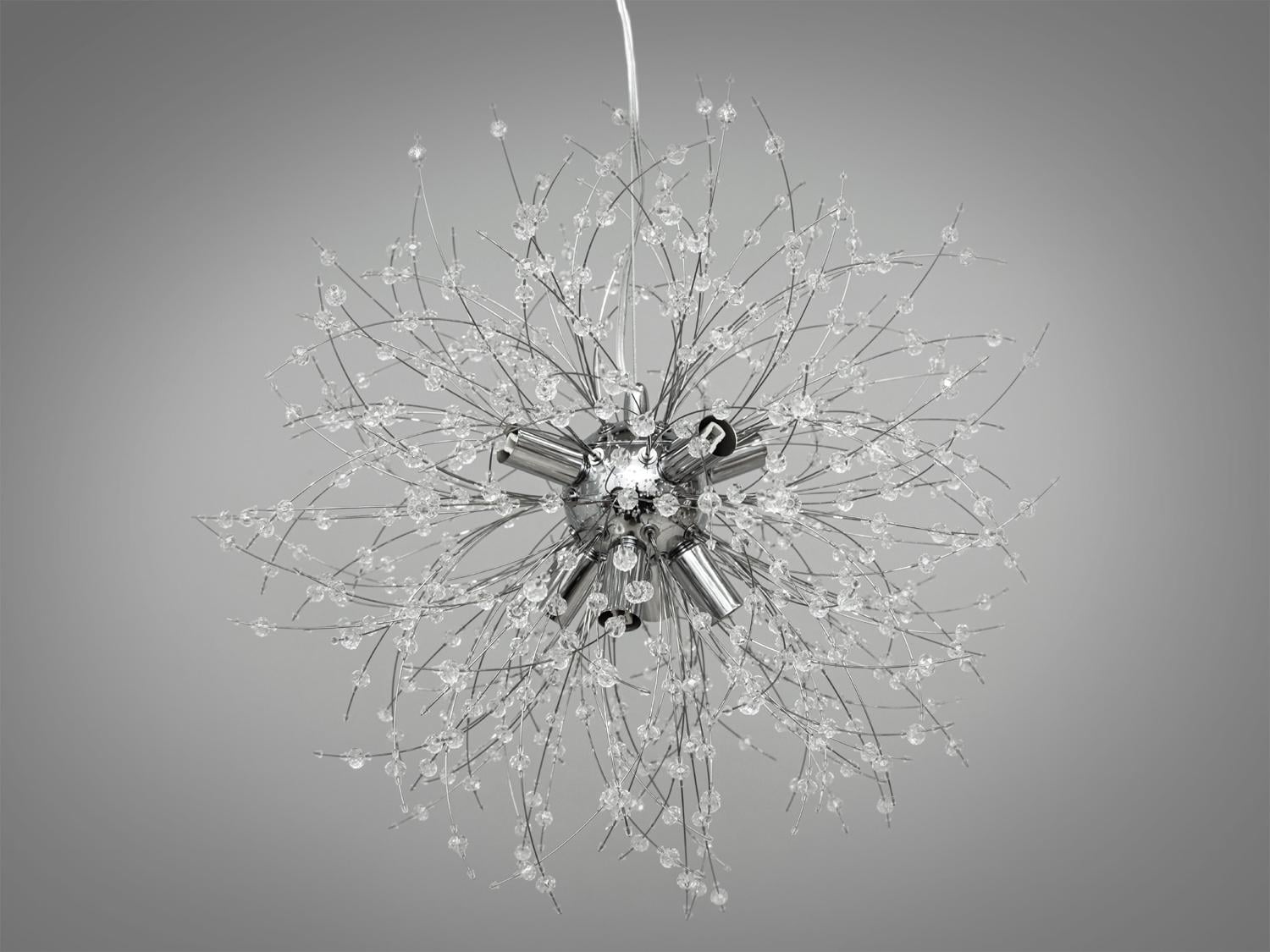 Люстра хрустальная подвесная 35 Вт Хром (H1803/8CH)