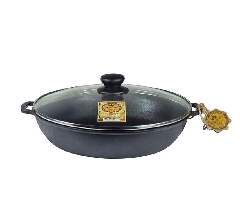 Жаровня Maysternya чавунна 20х4 см зі скляною кришкою (Т1011С3) Жаровня Maysternya чавунна 20х4 см зі скляною кришкою (Т1011С3)