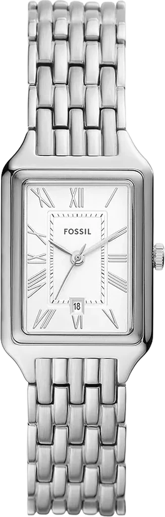 Годинник жіночий Fossil Raquel ES5221 прямокутний корпус Сріблястий (ES522198)