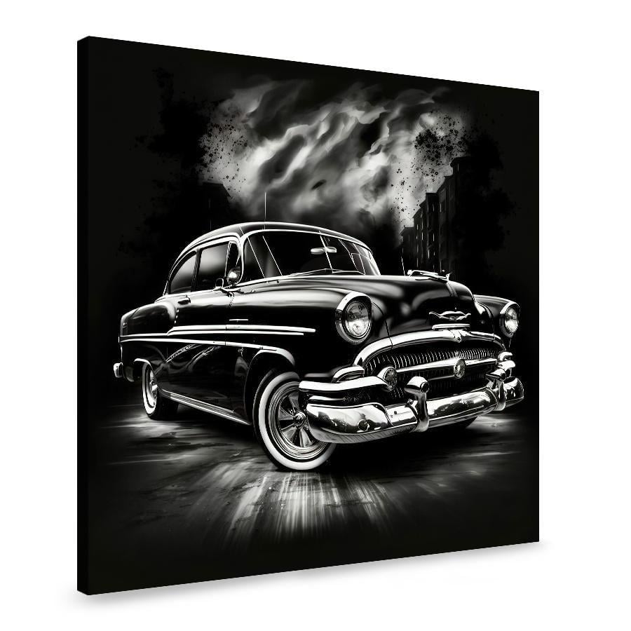 Картина на холсте Женщина с закрытыми рукой глазами на тёмном фоне 80x80 см (53VP_L)