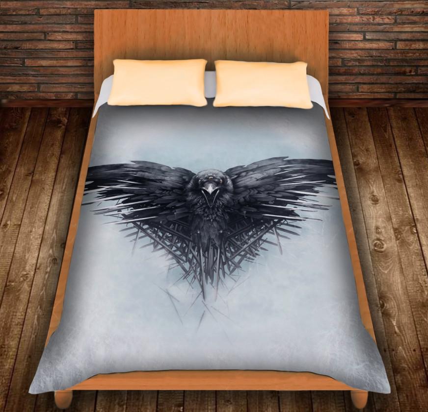Плед с 3D принтом Игра Престолов Ворон 150х200 см (epi_0214)