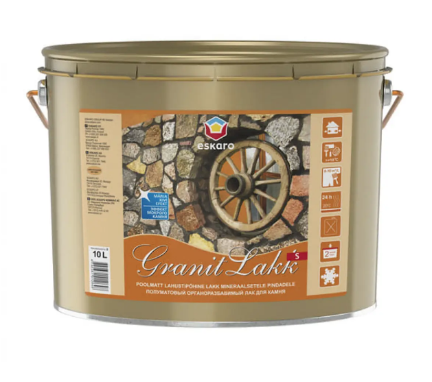Лак износостойкий полуматовый для камня и тротуарной плитки Eskaro GRANIT LAKK S 3 л (2034870142) Лак износостойкий полуматовый для камня и тротуарной плитки Eskaro GRANIT LAKK S 3 л (2034870142)