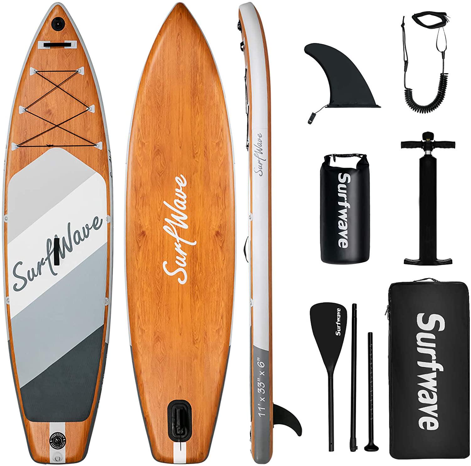 Доска SUP SURFWAVE 11 Серый - фото 2