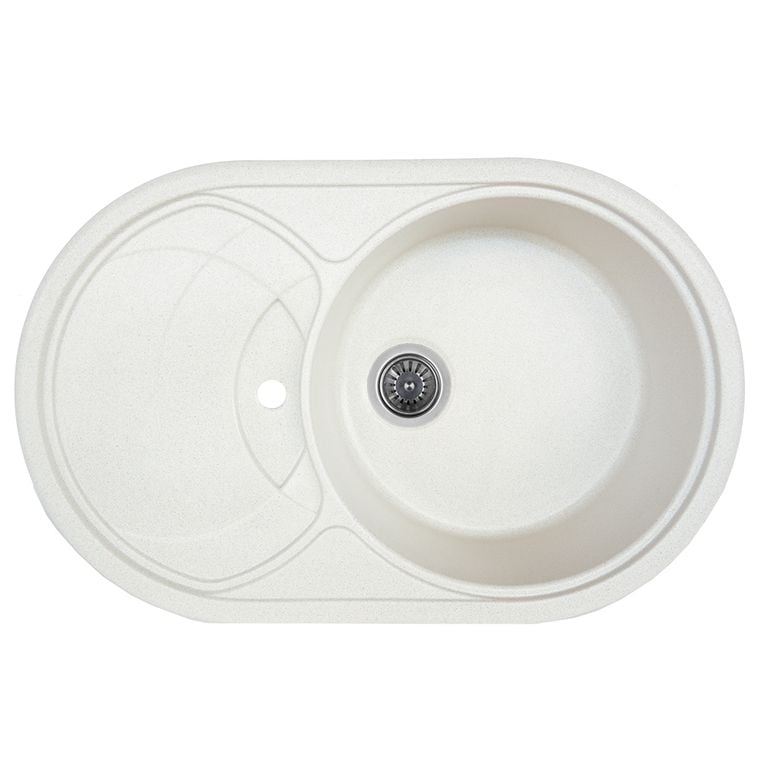 Мойка кухонная Platinum Gazzo 7750S Белый в рыжую точку (353141)