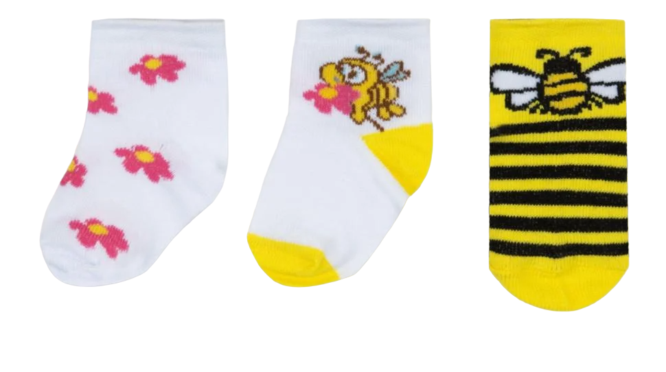 Шкарпетки дитячі бавовняні демісезонні для дівчинки Gabbi NSD-348 р. 10-12 6 пар (90348)