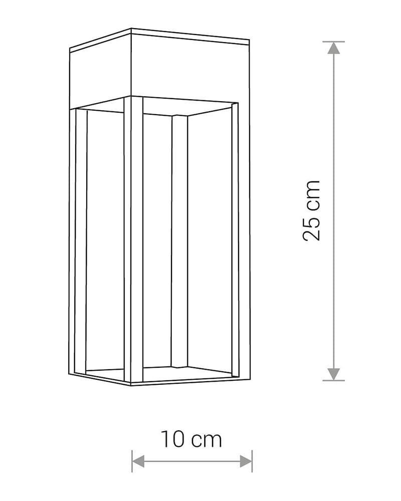 Світильник вуличний Nowodvorski 8146 Structure LED 1x13W 3000K 820Lm IP54 (2229967508) - фото 2