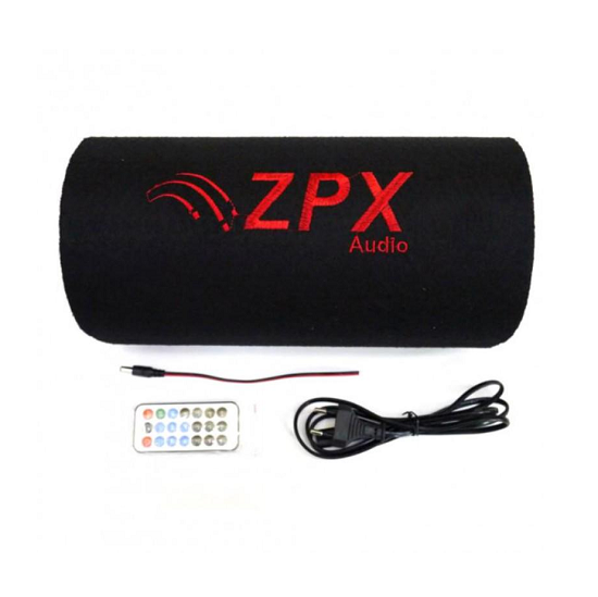 Сабвуфер в автомобиль ZPX 8" 800 ВТ CM с усилителем и Bluetooth (18597260)