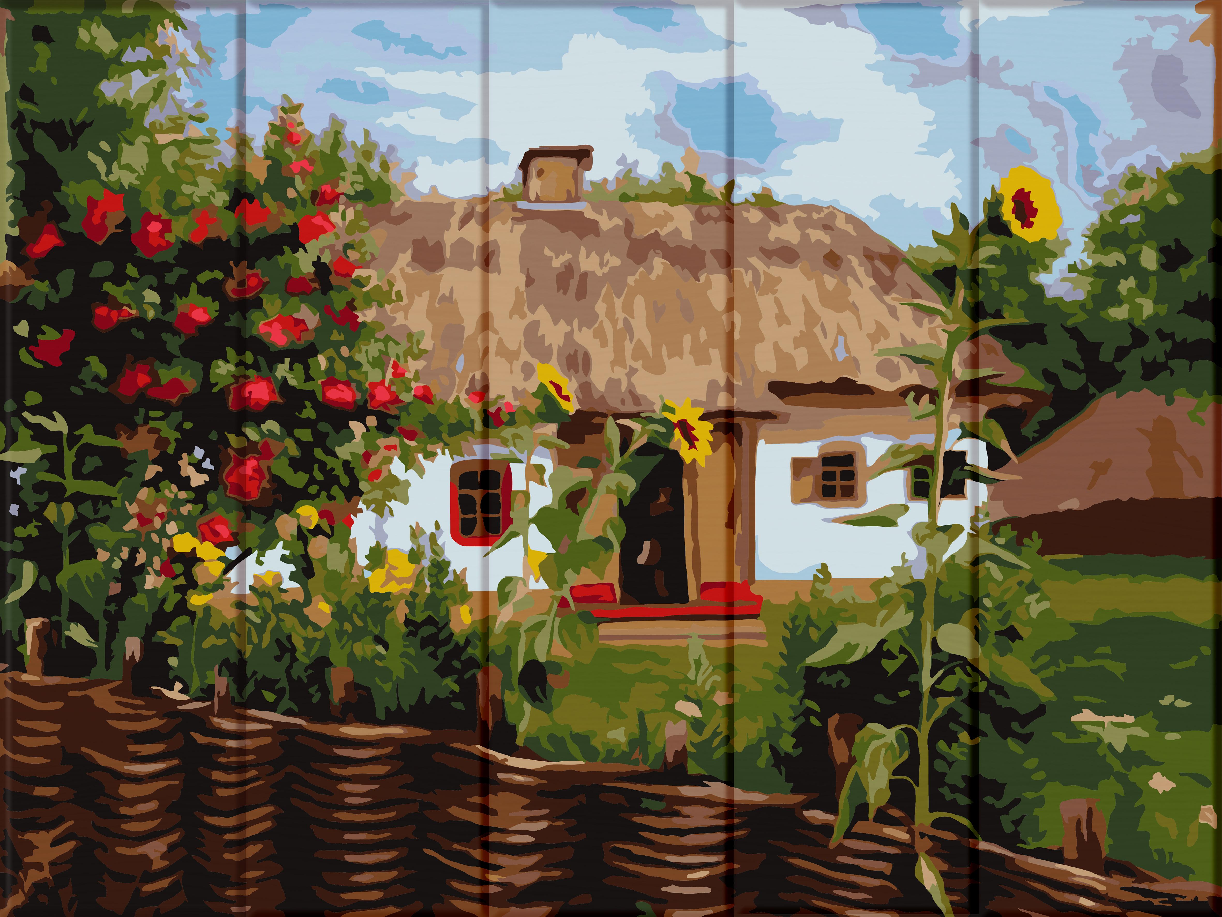 Картина по номерам Art Story Украинский домик 30х40 см (ASW103)