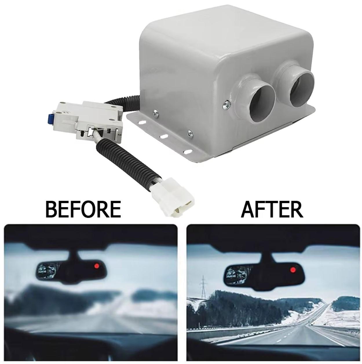 Автомобильный обогреватель 12V с 2 отверстиями 600 Вт - фото 3 Автомобильный обогреватель 12V с 2 отверстиями 600 Вт - фото 3