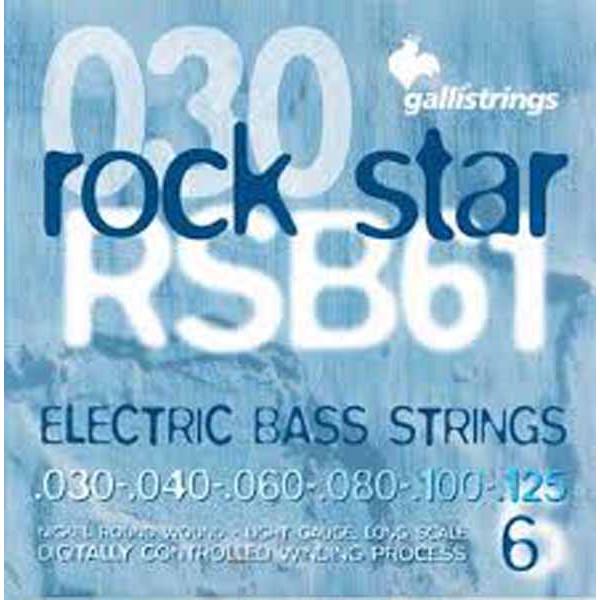 Струни для бас-гітари  Galli Rock Star RSB61 30-125 Nickel 6-Strings Long Scale Light