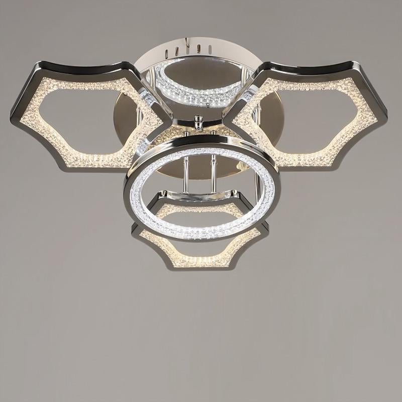 Люстра потолочная LED Light House SRS-16355/3+1 99W с пультом Хром