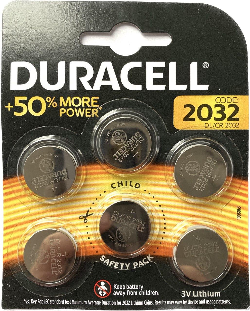 Батарейки Duracell HSDC 2032 6 шт.