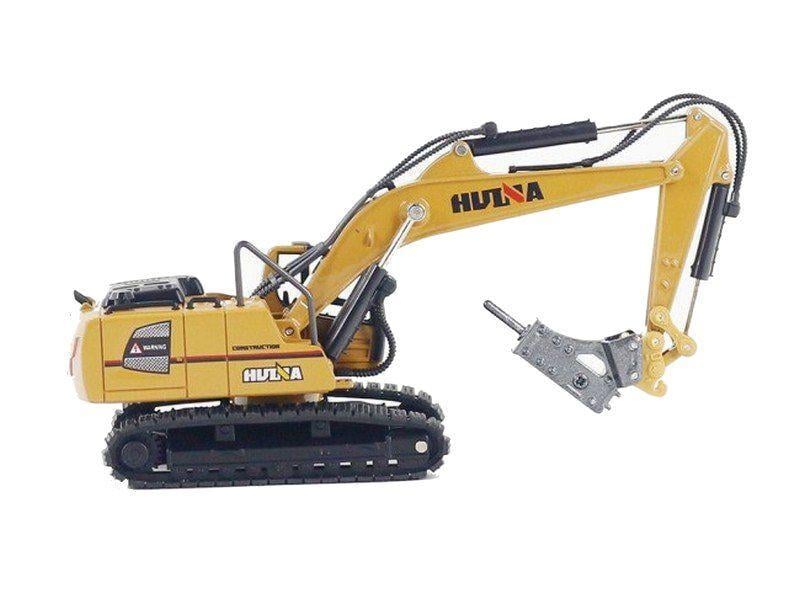 Машинка-экскаватор Hui Na Toys металлический с отбойником (1811) - фото 2 Машинка-экскаватор Hui Na Toys металлический с отбойником (1811) - фото 2
