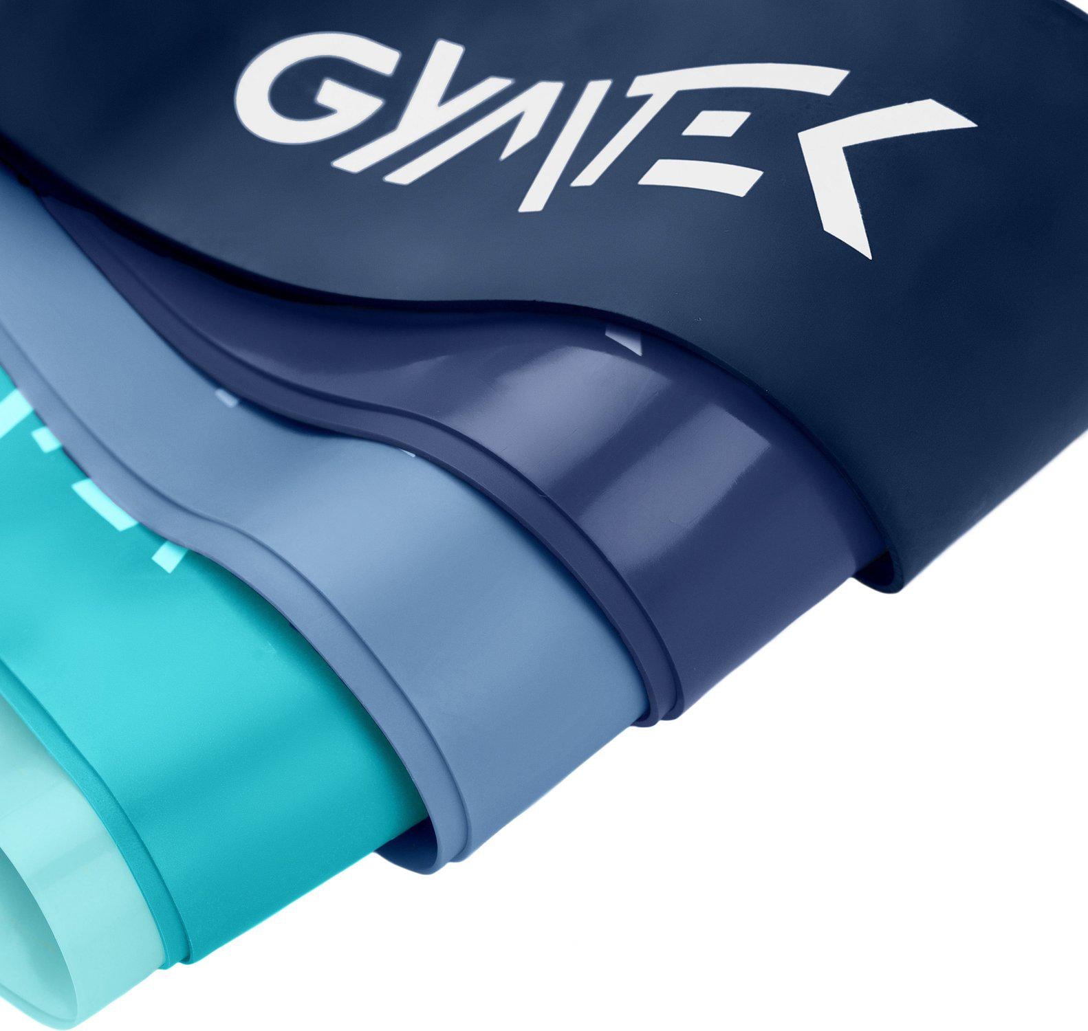 Набір резинок для фітнесу Gymtek 0,5-30 кг 5 шт. Синій (30381315) - фото 10