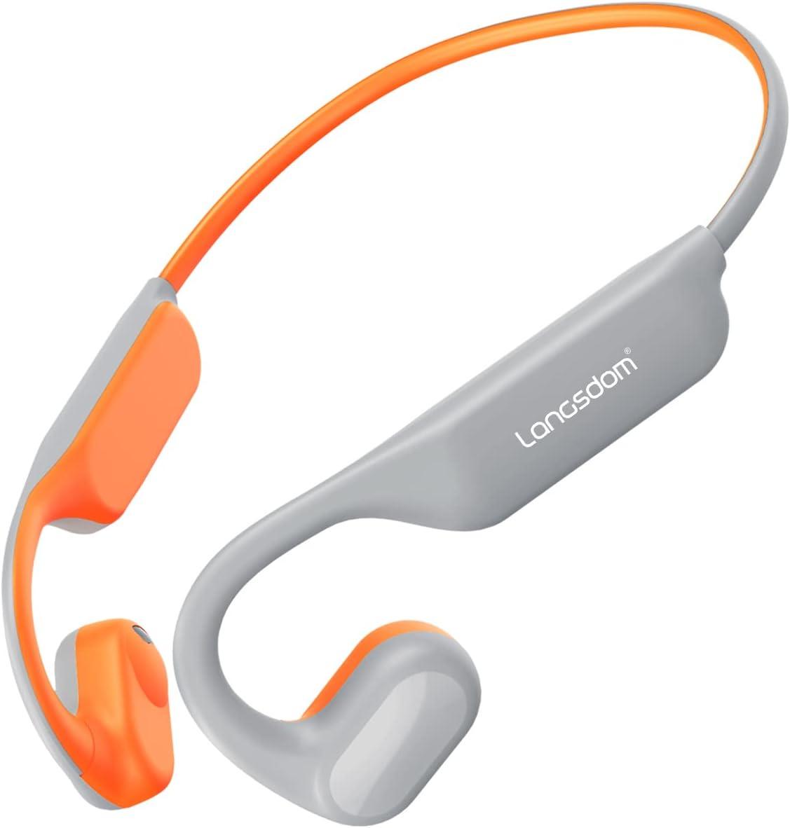 Наушники спортивные беспроводные Langsdom Opetec Race 4 с направленным звуком Orange Наушники спортивные беспроводные Langsdom Opetec Race 4 с направленным звуком Orange