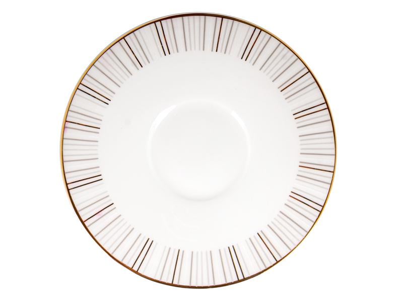 Чайний набір Lefard Stella на 6 персон чашки із золотою облямівкою 290 мл Білий (440-130) - фото 4 Чайний набір Lefard Stella на 6 персон чашки із золотою облямівкою 290 мл Білий (440-130) - фото 4