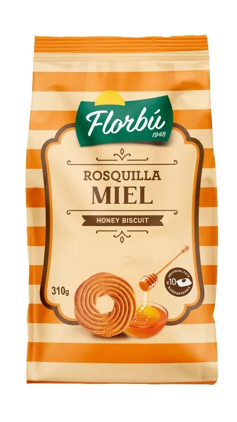 Печенье Florbu Rosquilla Miel honey biscuit медовое 310 г Печенье Florbu Rosquilla Miel honey biscuit медовое 310 г