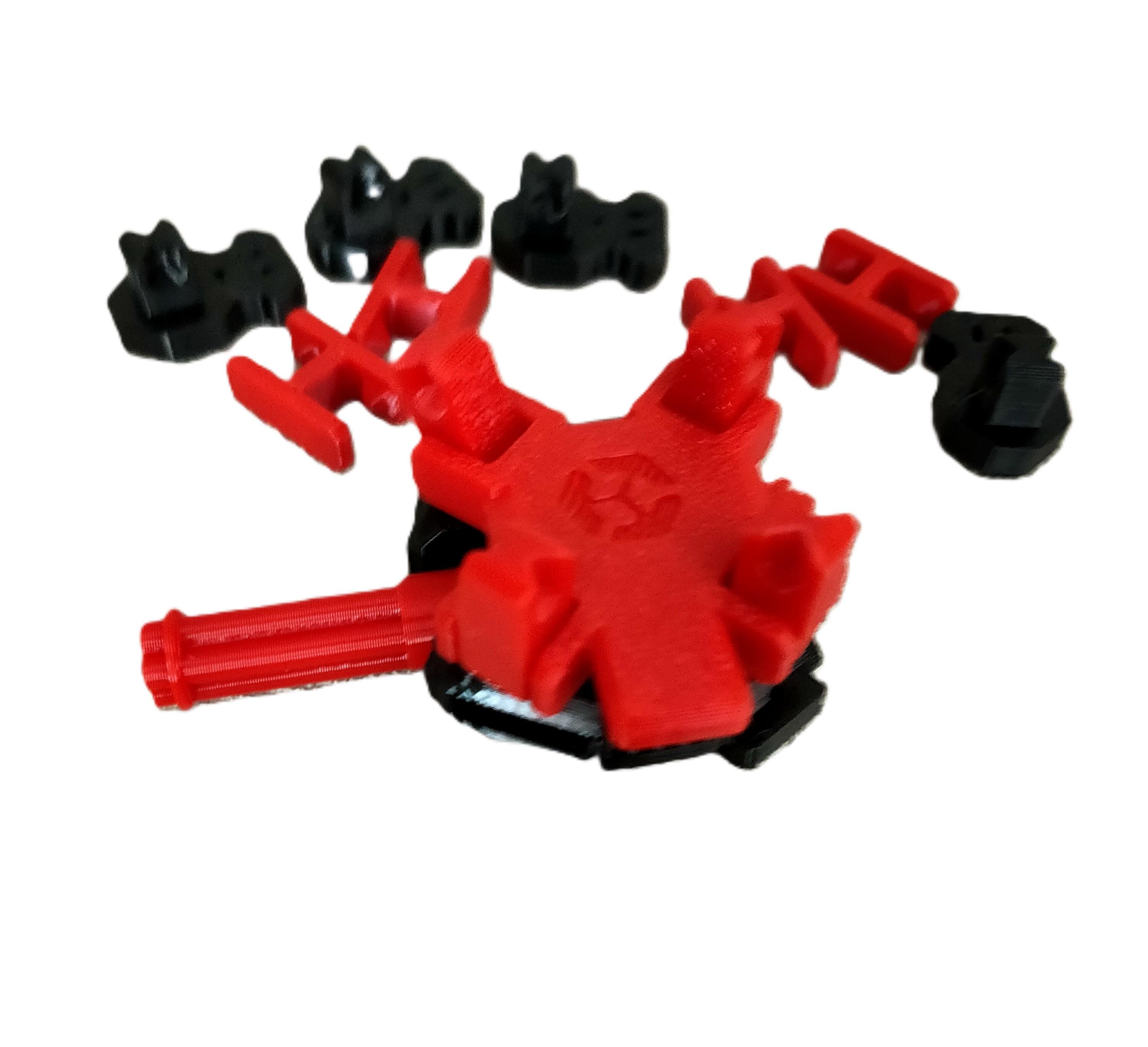 Конструктор іграшковий кулемет гатлінга 70х70х30 мм (KUG-17G-CHC) - фото 9