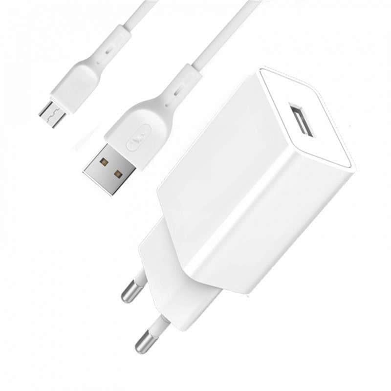 Зарядное устройство сетевое SkyDolphin SC36V 12W USB-A 2.4A с кабелем microUSB White (SDMZP-000118)
