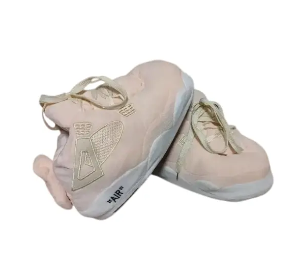 Домашние тапочки-кроссовки теплые плюшевые зимние р. 38-44 Бежевый (31261163)