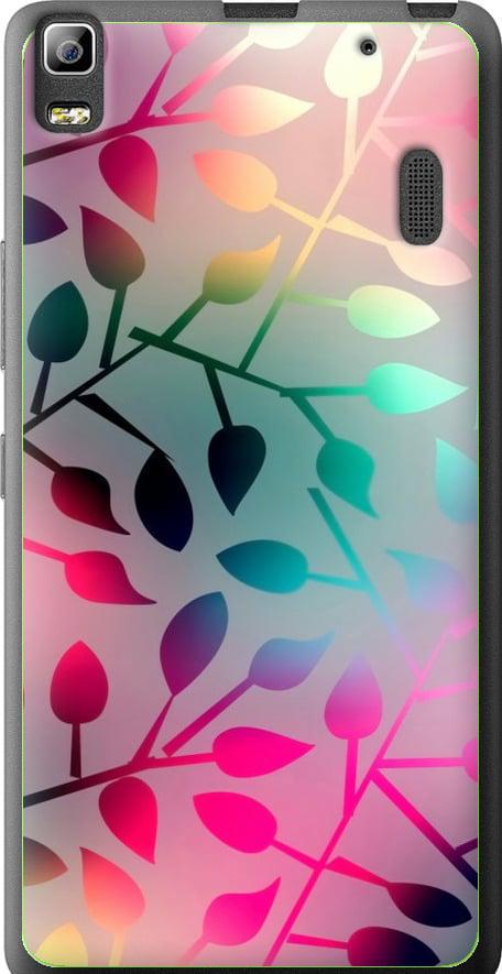 Чехол на Lenovo A7000 Листья (2235u-120-42517)