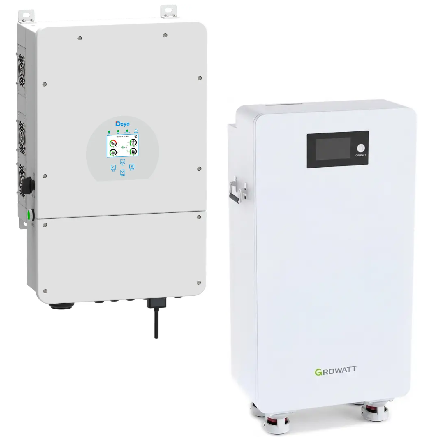 Комплект автономного энергоснабжения Deye SUN-12K-SG02LP1-EU-AM3 12 кВт и Growatt HOPE 16.0LM-A1 LiFePO4 16 кВт·ч (36943863)