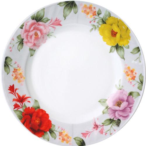 Набор тарелок обеденных Шиповник Ø 23 см 6 шт. стеклокерамика (ST-30058-202)