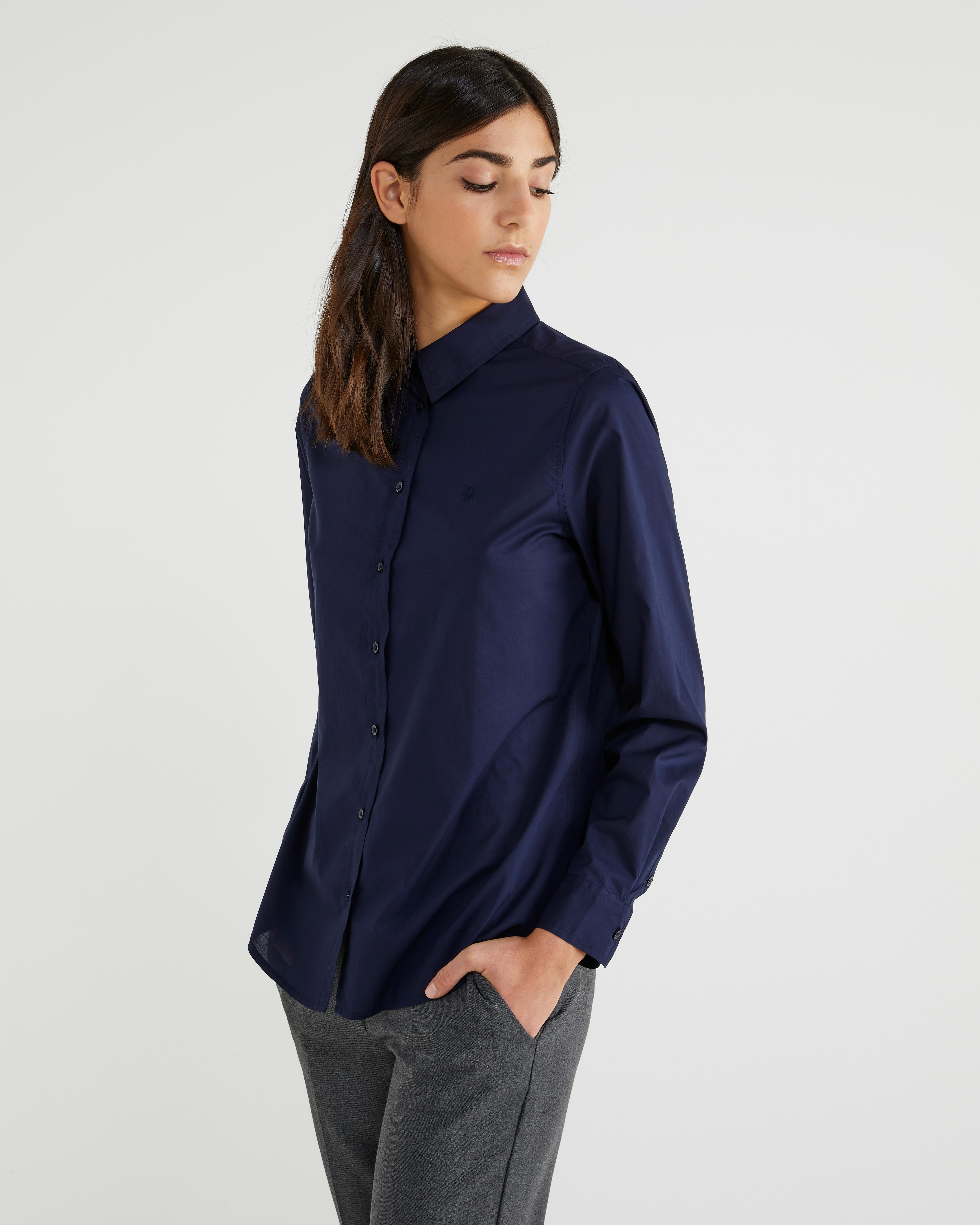 Рубашка женская Benetton 5cqy5qc13 XL Синий - фото 6 Рубашка женская Benetton 5cqy5qc13 XL Синий - фото 6