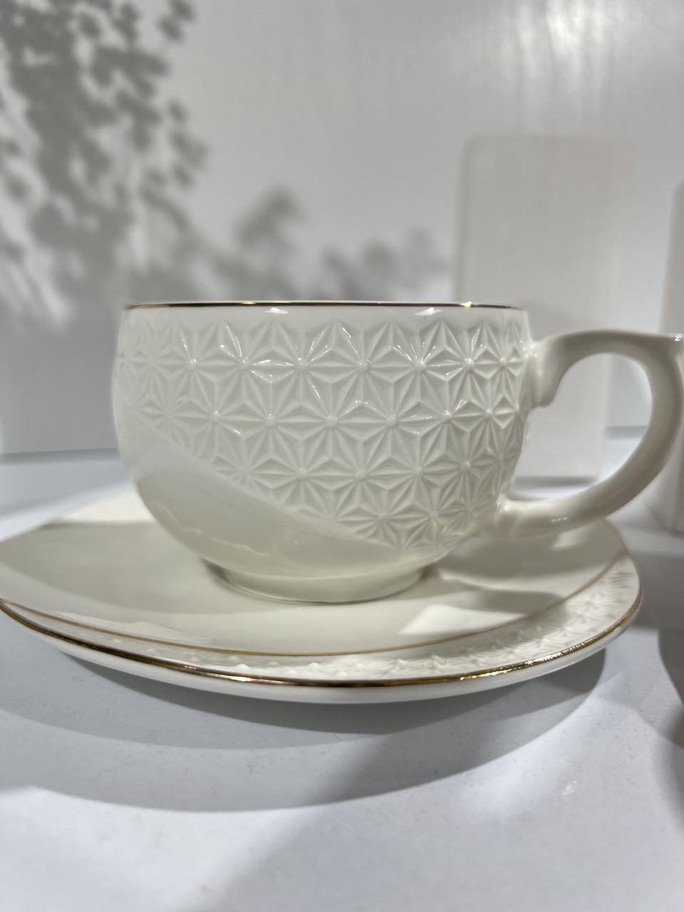 Чашка порцелянова Interos Снігова Королева з блюдцем 240 мл Білий (508610-А) - фото 4 Чашка порцелянова Interos Снігова Королева з блюдцем 240 мл Білий (508610-А) - фото 4