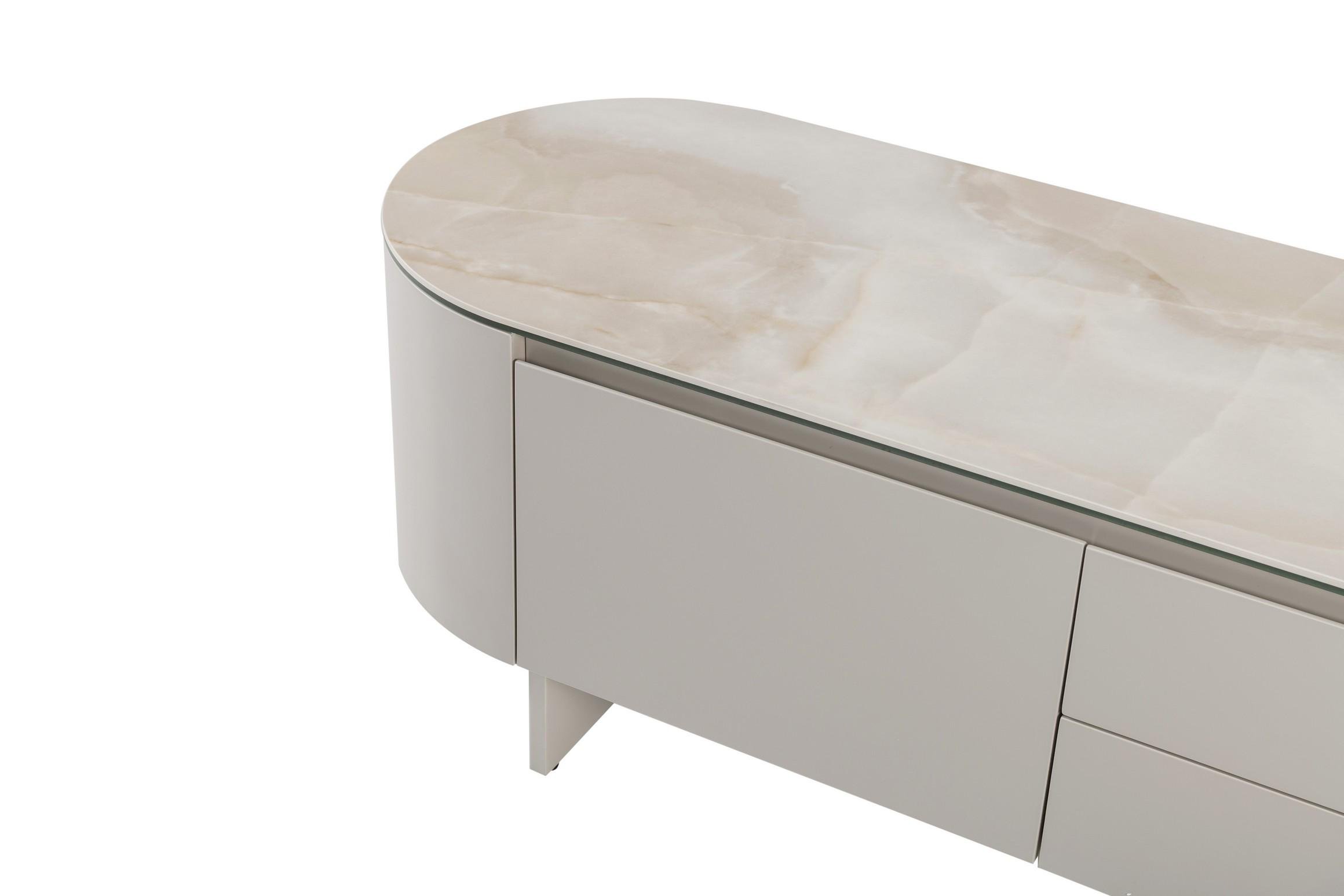 Тумба-ТВ Лунарио 2000х450х470 мм Айвори оникс/Айвори (30982295) - фото 7 Тумба-ТВ Лунарио 2000х450х470 мм Айвори оникс/Айвори (30982295) - фото 7