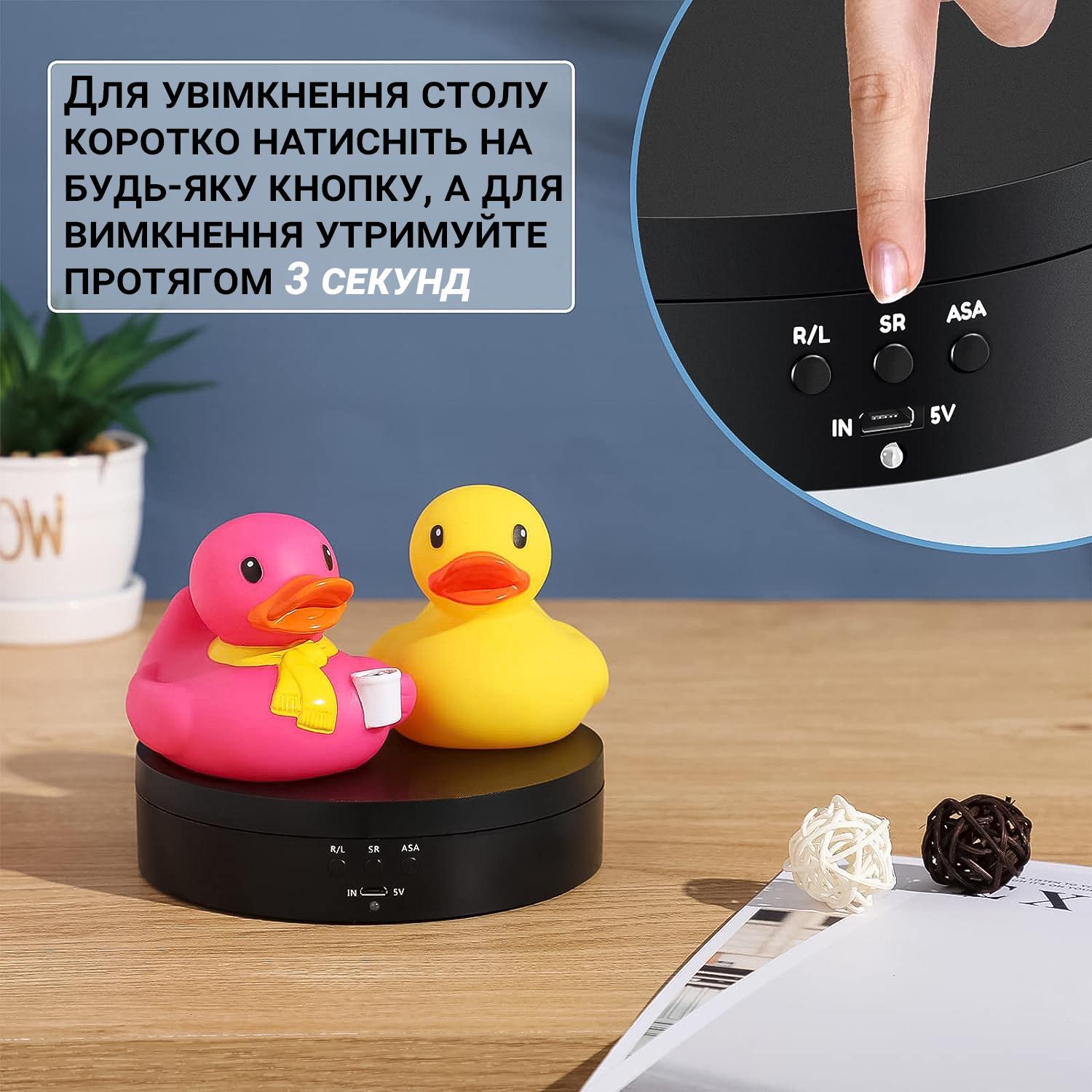 Столик поворотный для фото Andoer TT-19 для 3D и предметной съемки 360° 19 см Черный - фото 11 Столик поворотный для фото Andoer TT-19 для 3D и предметной съемки 360° 19 см Черный - фото 11