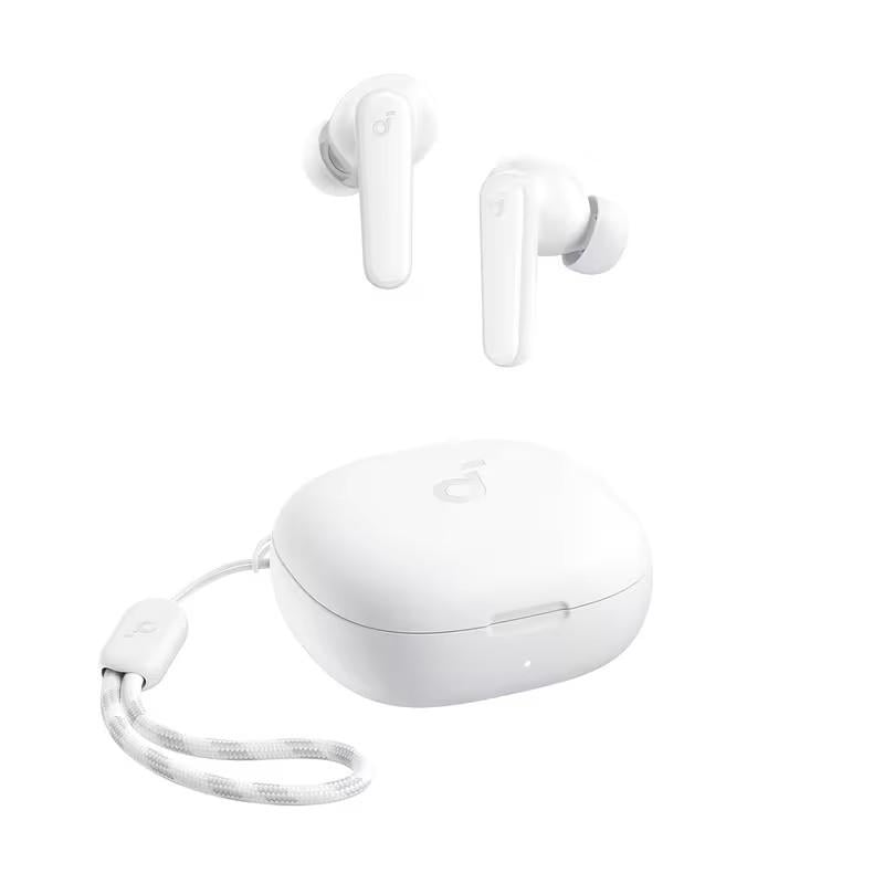 Навушники бездротові Soundcore R50i True Wireless Bluetooth 5.3 30 год роботи IPX5 AI-мікрофони потужний бас Білий (3108974532)