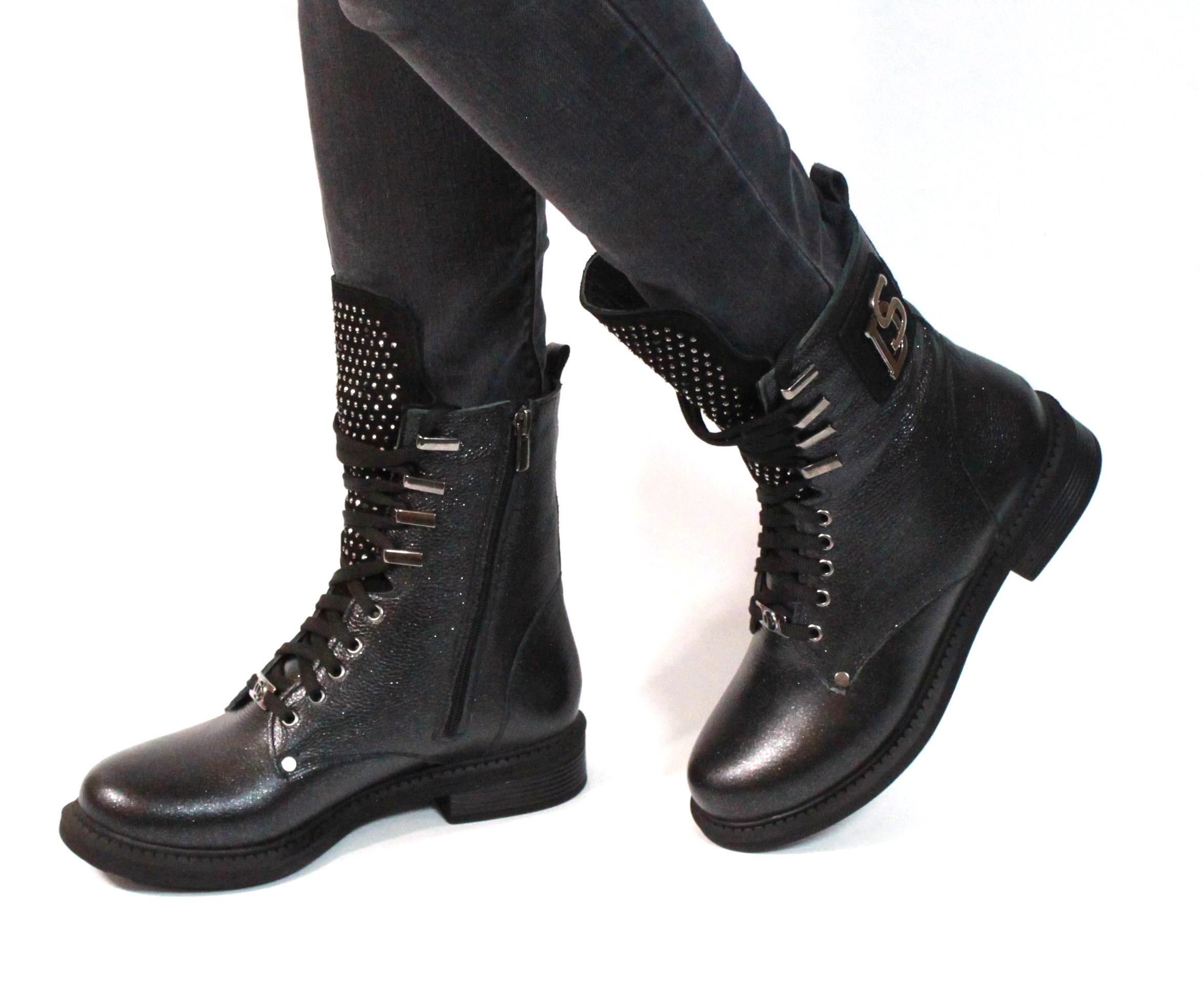 Черевики жіночі It-girl р. 39 Grafit (4008-52) - фото 2 Черевики жіночі It-girl р. 39 Grafit (4008-52) - фото 2