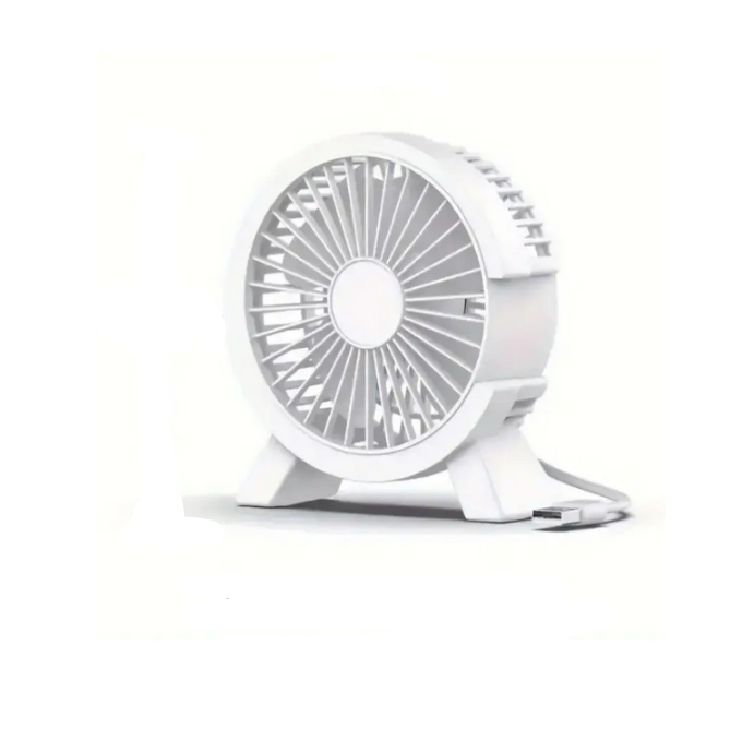 Вентилятор настольный USB Белый (YYQ002)