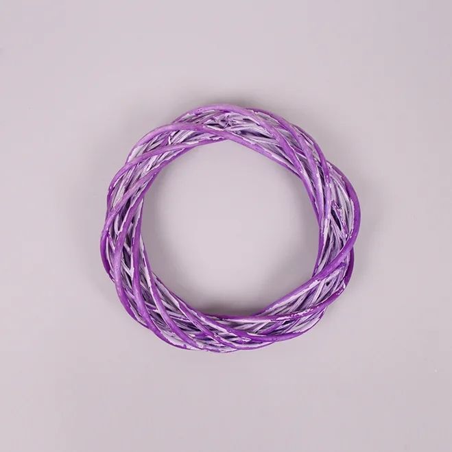 Венок из лозы Flora 25 см. Фиолетовый (39022) Венок из лозы Flora 25 см. Фиолетовый (39022)